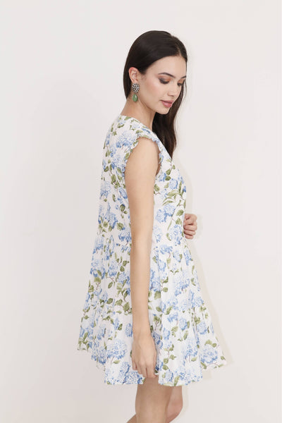 Blue Hydrangea Dress