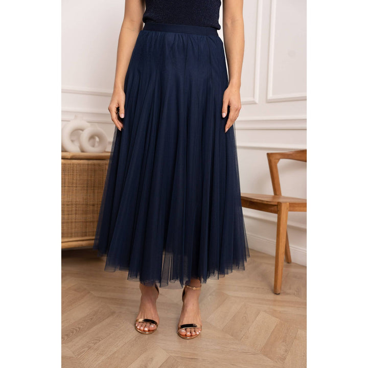 Navy Tulle Skirt
