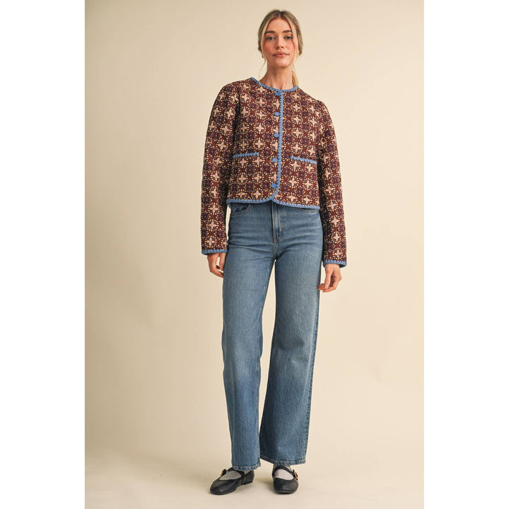 Quilted Floral Jacket
