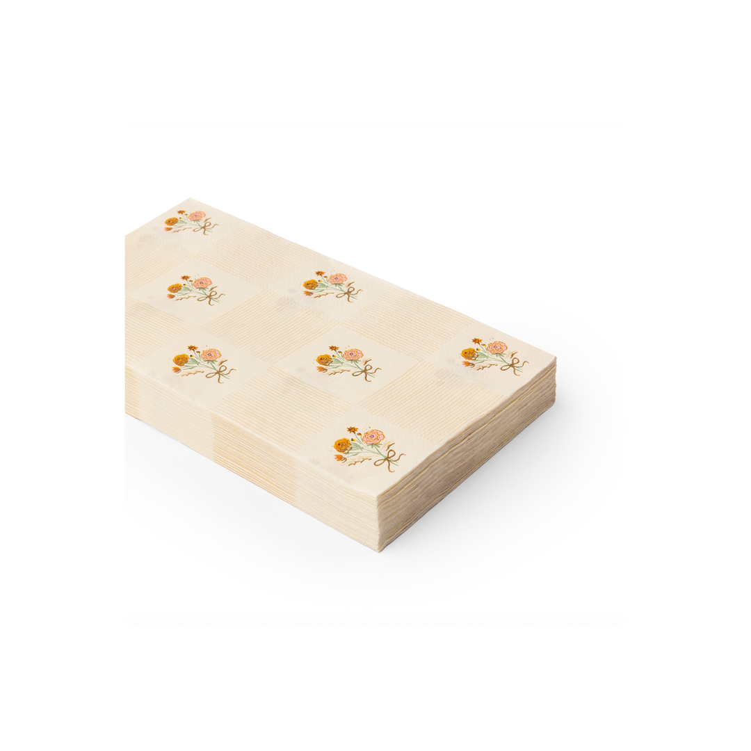 Cozy Fall Floral Guest Napkins