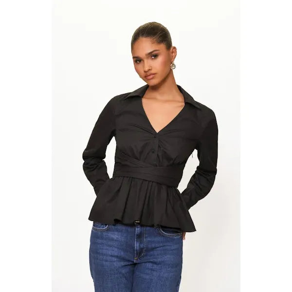 Barber Top in Black