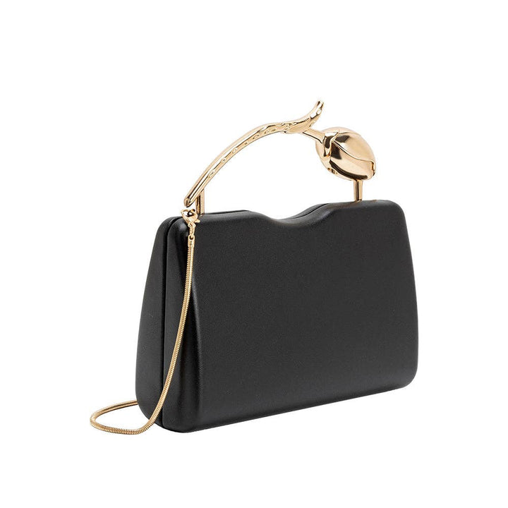 Belle Sculptural Top Bag-Black