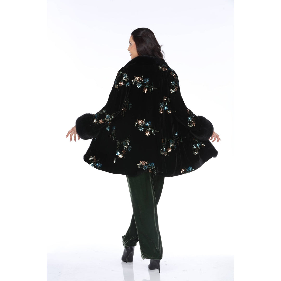 Jeweled Velvet Coat