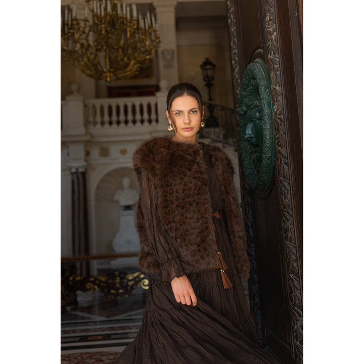 Luxe Leopard Faux Fur Vest