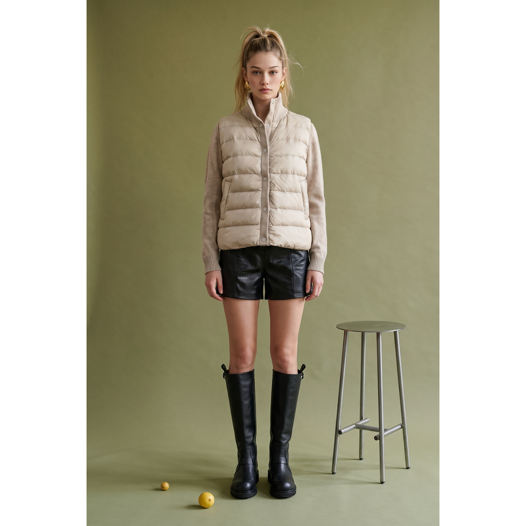 Hybrid Puffer &amp; Knit Jacket