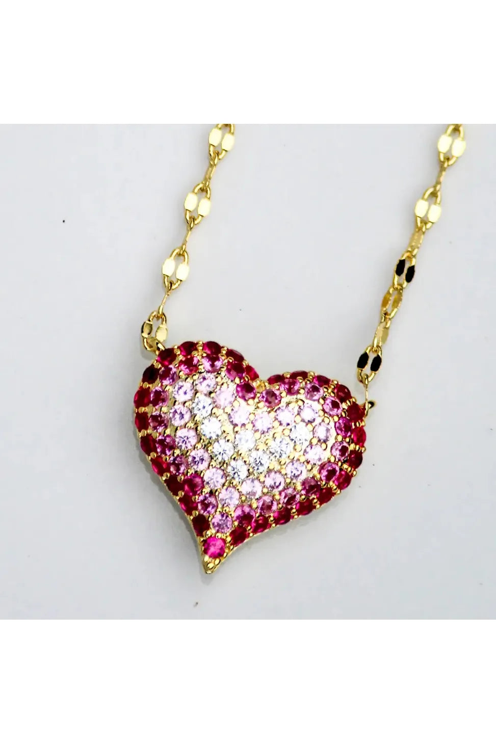Queen of Hearts Necklace-Pink