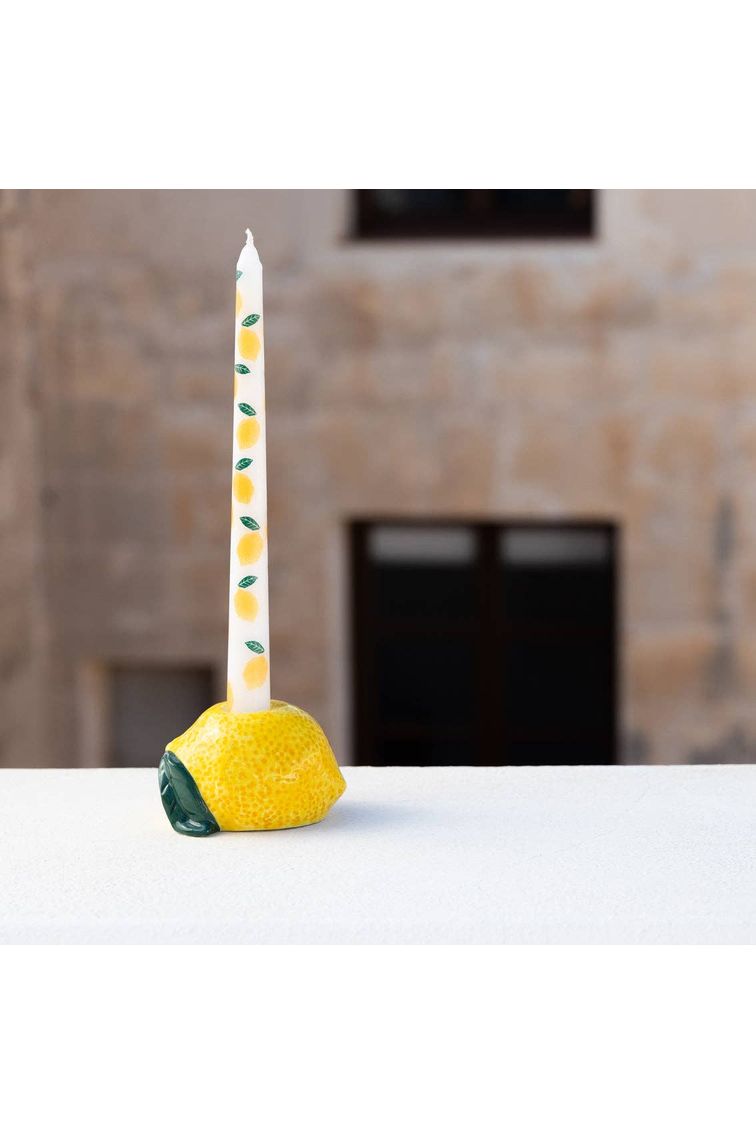 Lemon Taper Dinner Candles | 2 Pack