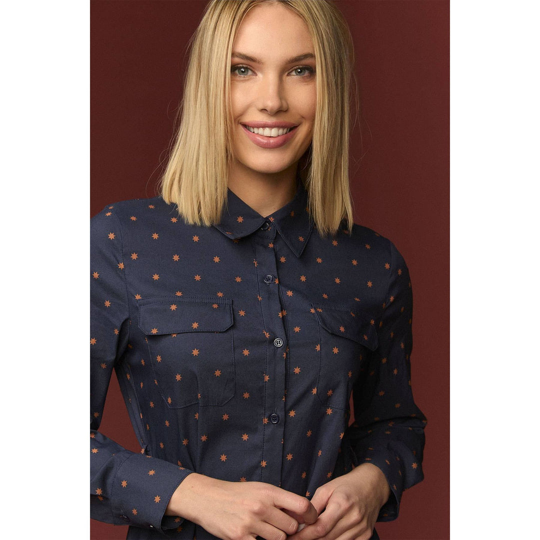 Shine Shirt Dress