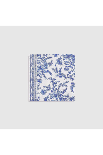 Coterie Party Supplies - Blue Toile Large Napkins (25 per pack)