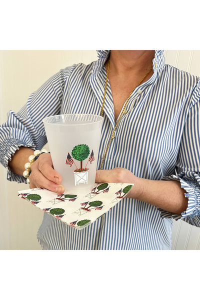 Patriotic Topiary Frost Free Cups
