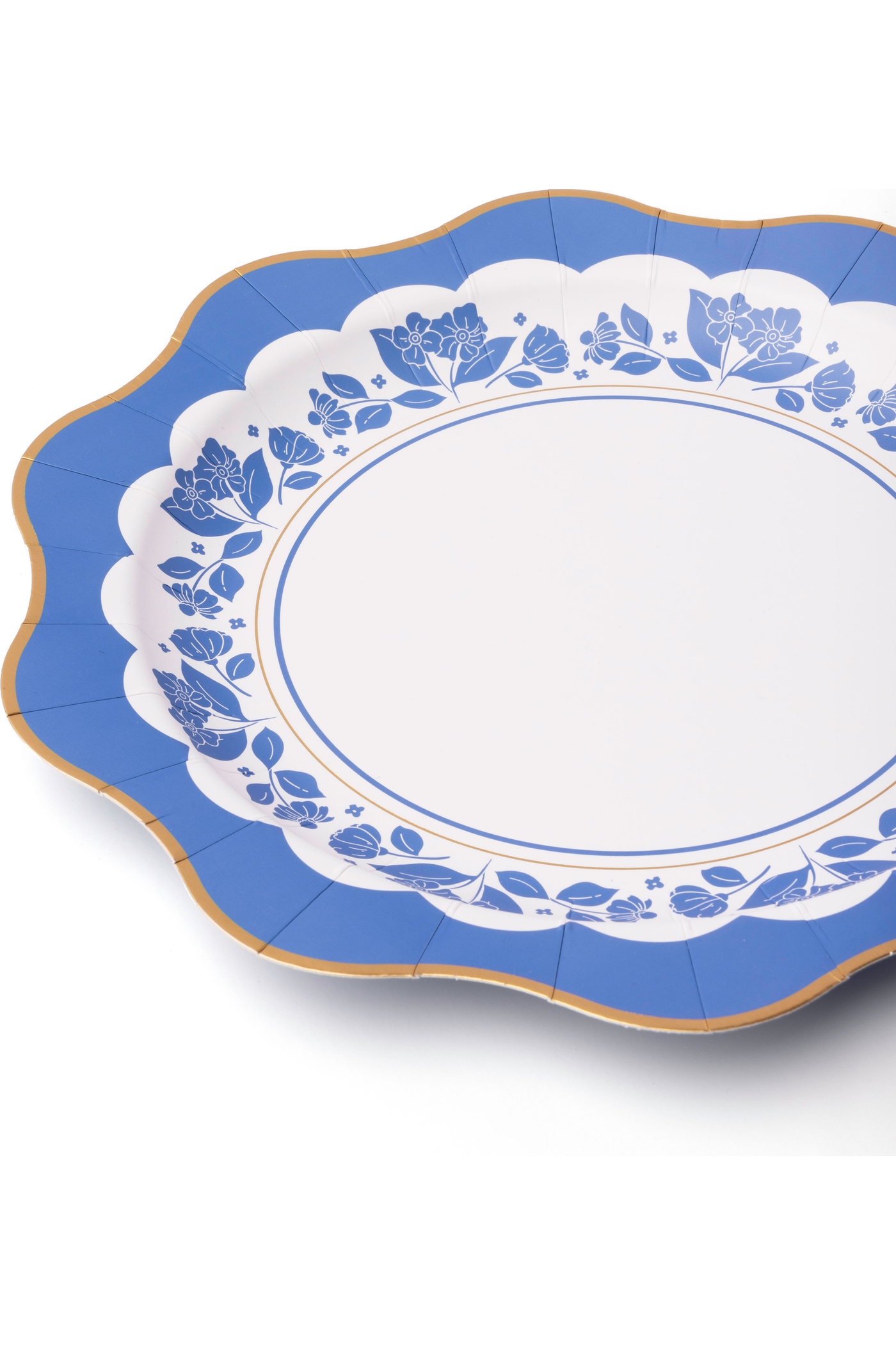 Bonjour Fête - BELLE BLUE ELEGANT FLORAL DINNER PLATES
