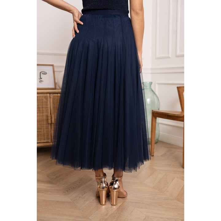 Navy Tulle Skirt