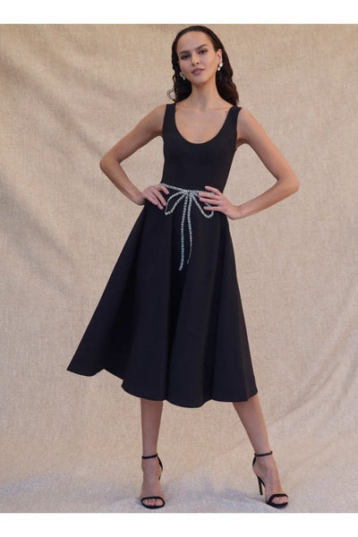 Helena Helsi Black Bow Dress