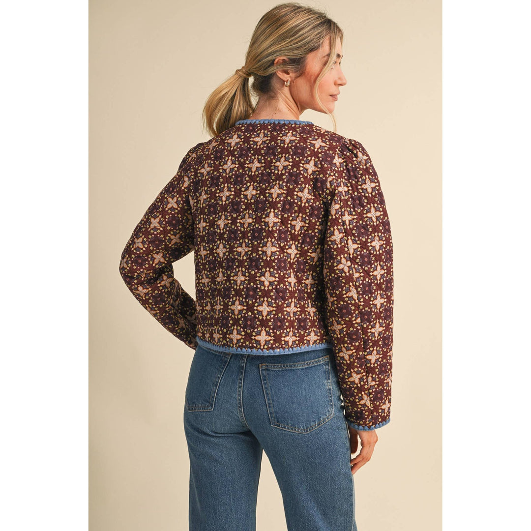 Quilted Floral Jacket