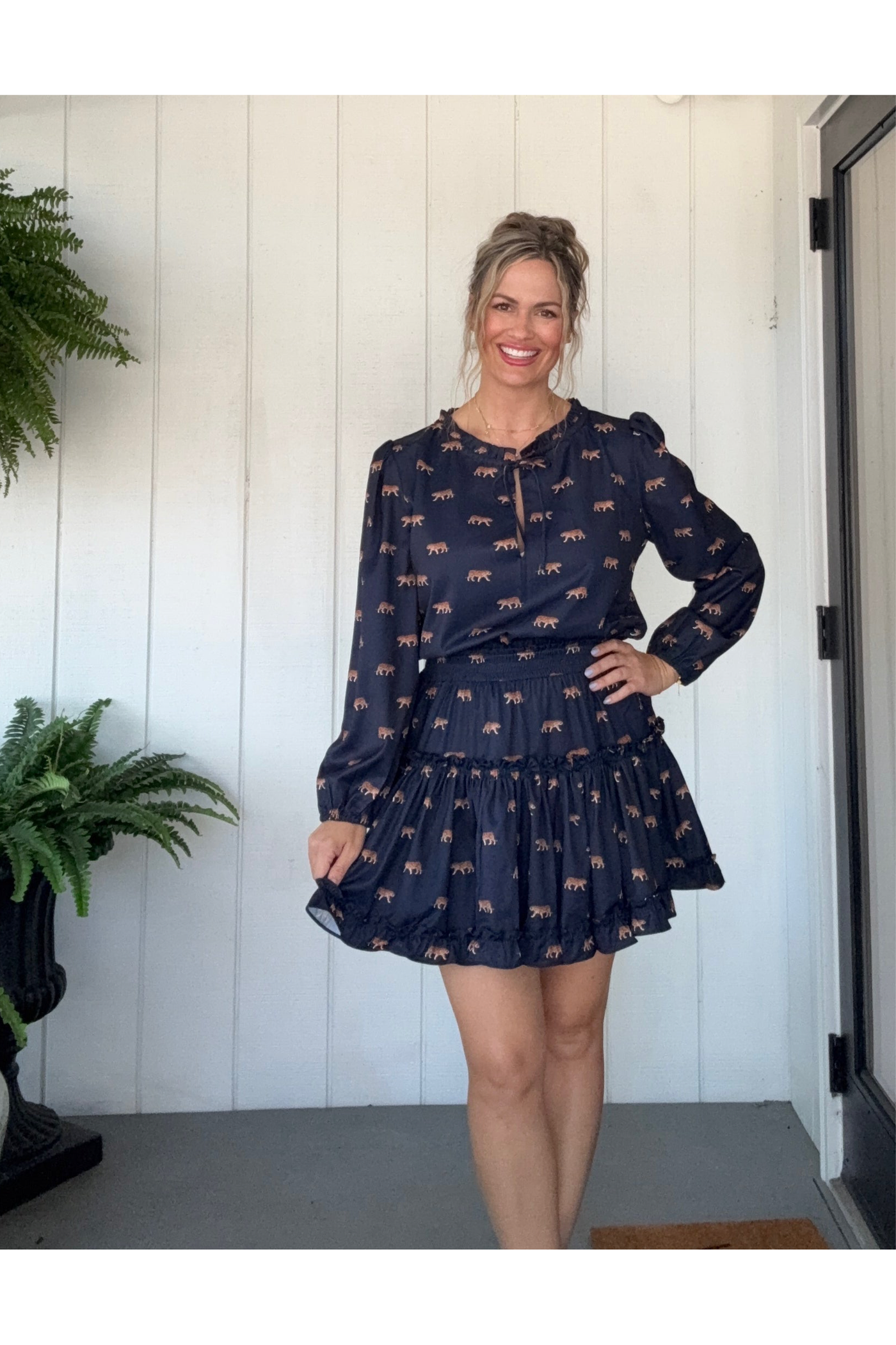 Freda Mini Tiger Print Dress
