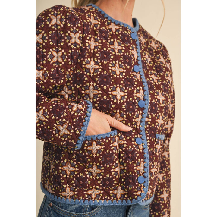 Quilted Floral Jacket