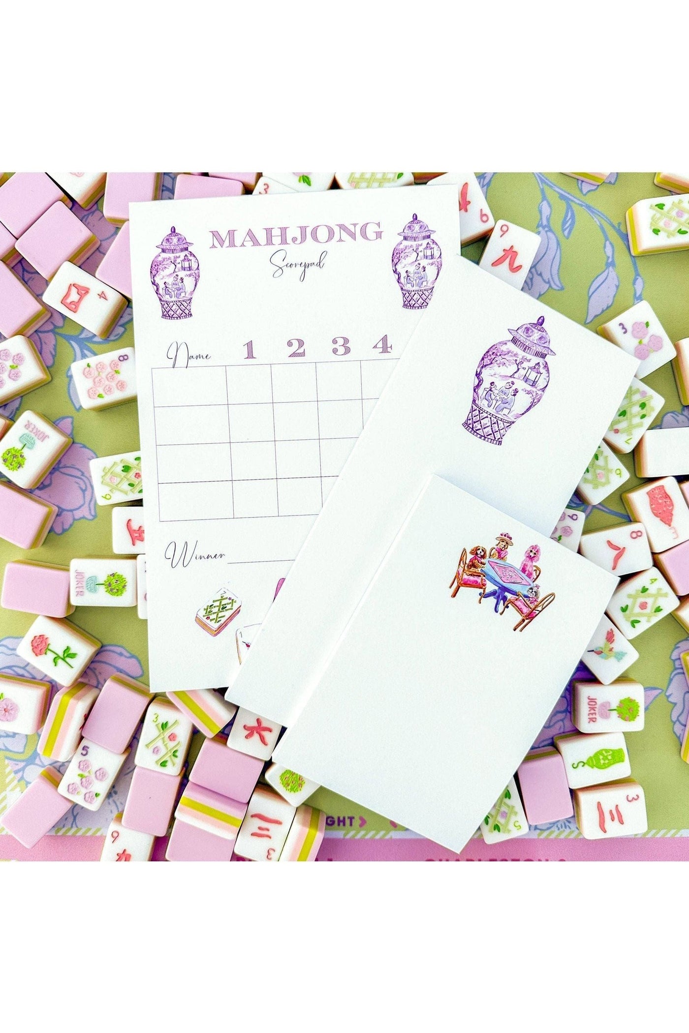 Taylor Paladino - Mahjong Scorecard Pad - Taylor Tiles