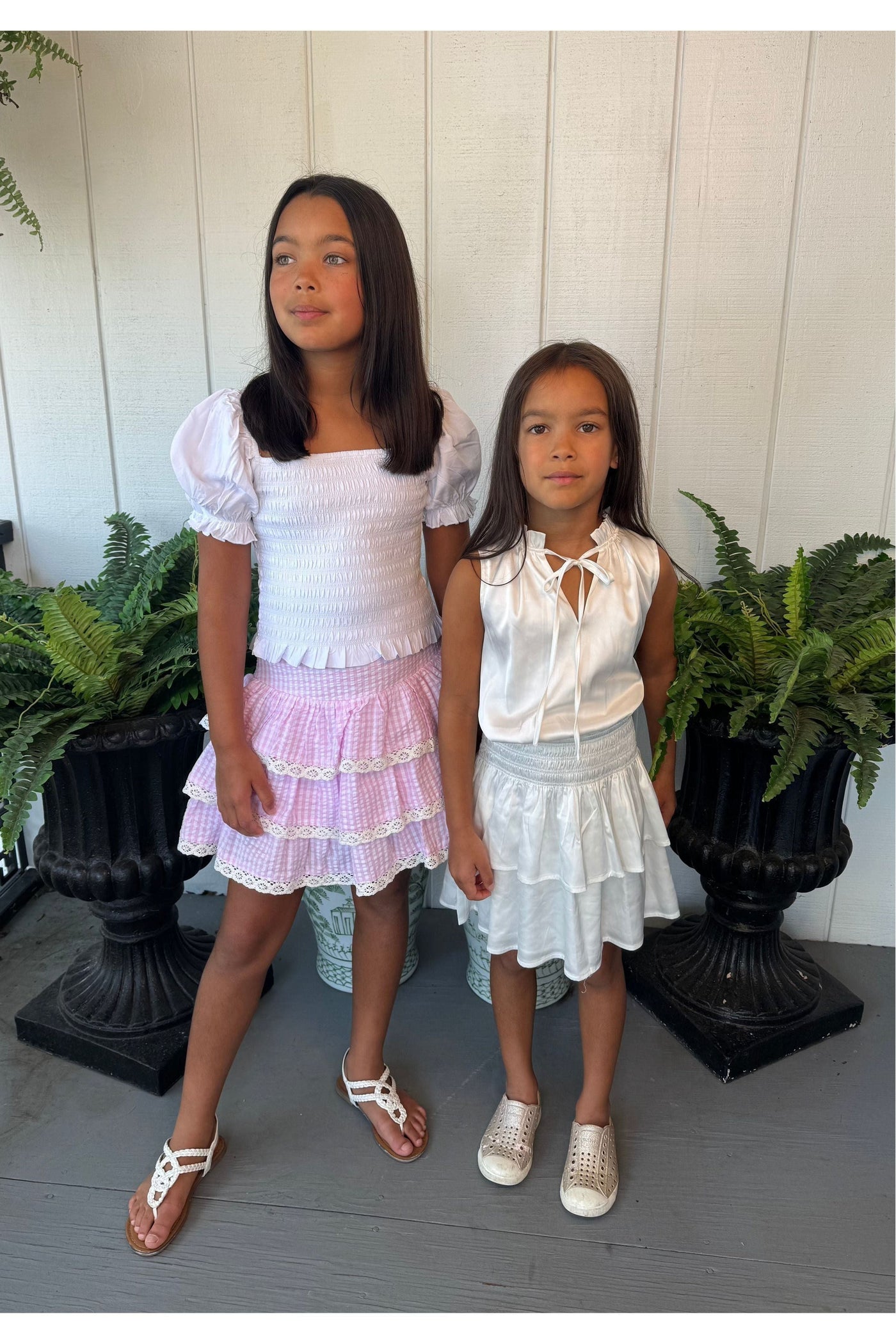 Katie J Melody Seersucker Skirt