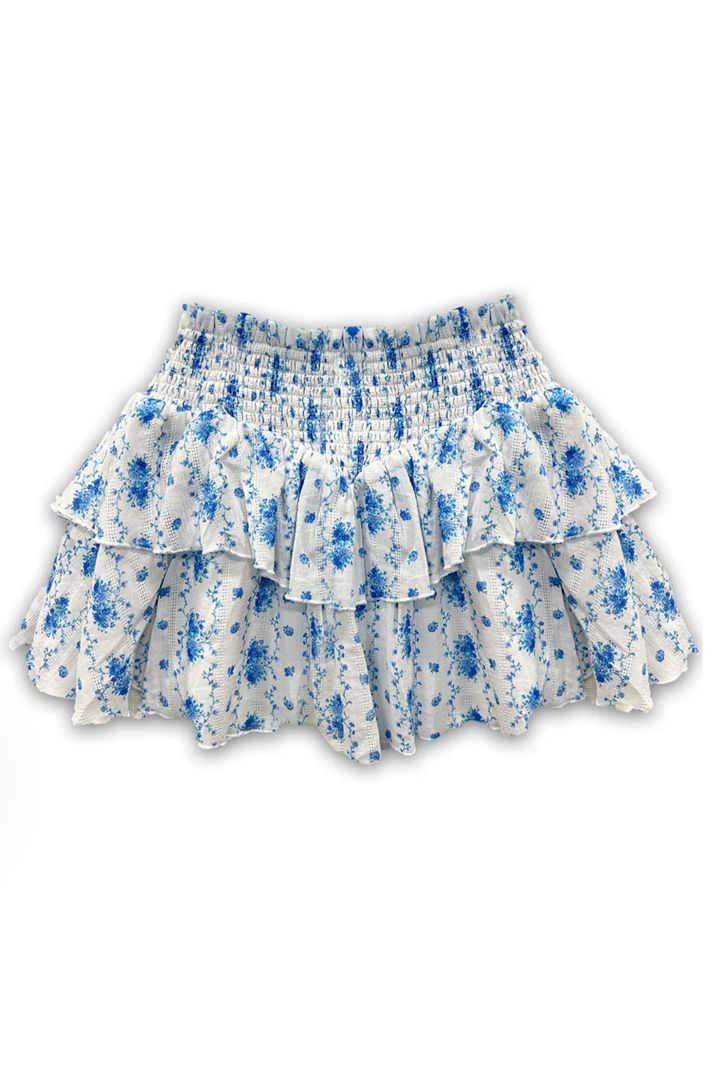Katie J Brooke Santorini Print Skirt-Junior