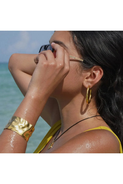 Roxi Gold Hammered Cuff