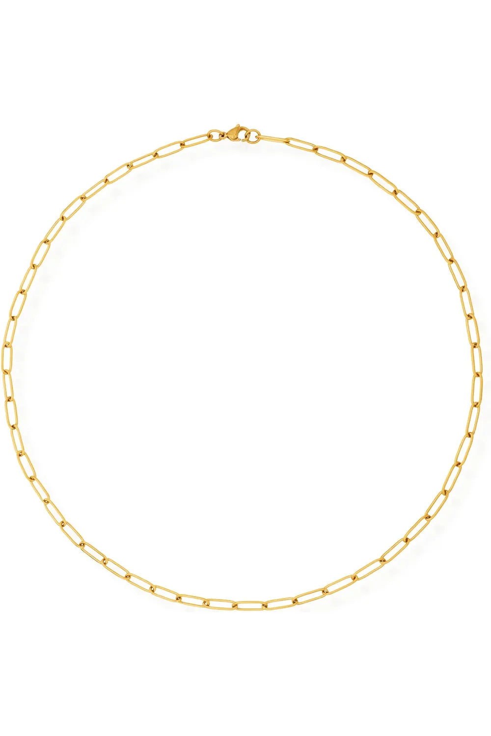 Thin Paperclip Chain Necklace