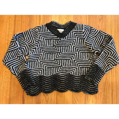 Crew Neck Textured Sweater Maritime Blue