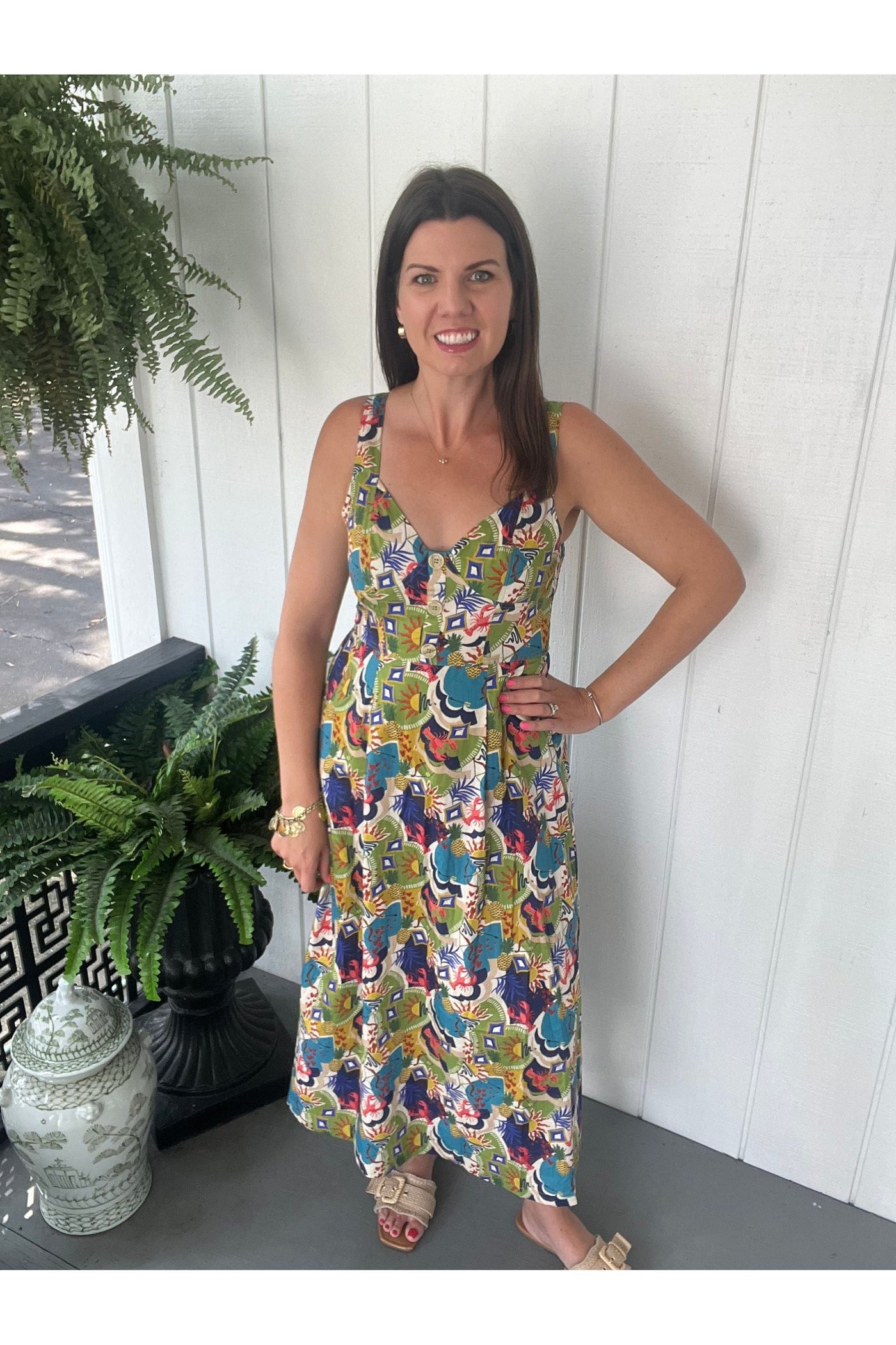 Seaside Harvest Midi Dress