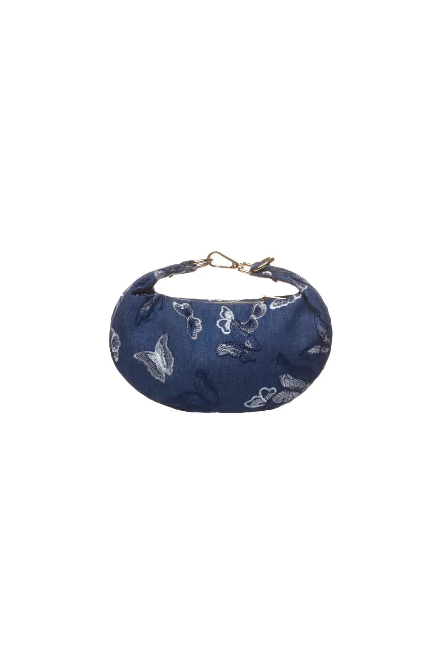 La Milanesa Farfi Blue Butterfly Bag