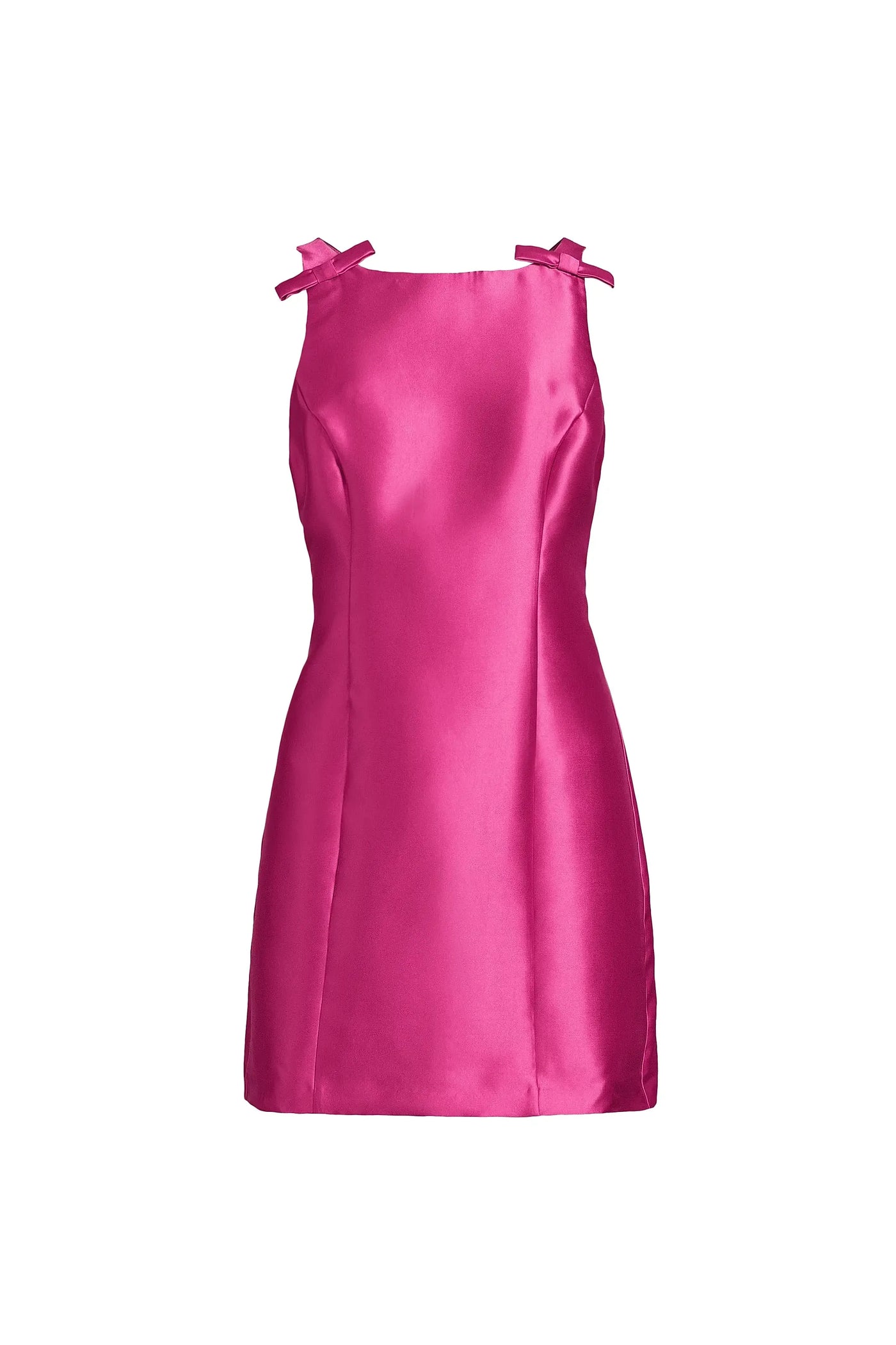 Chesca Pink Satin Bow Mini Dress