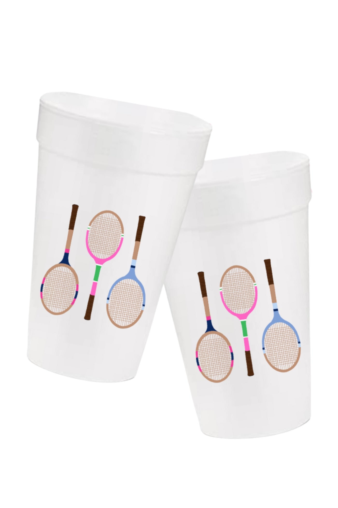 Tennis Racquets Styrofoam Cups