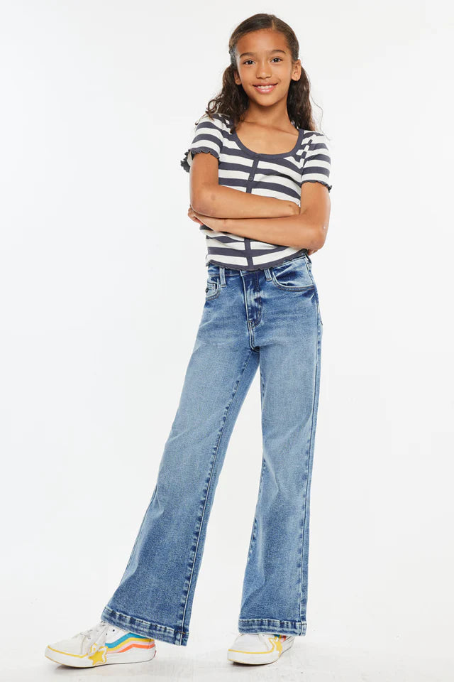 Kancan Wide Leg Flare Jeans Kids