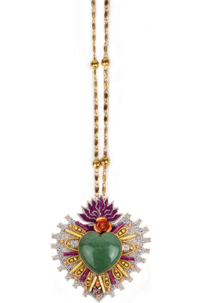 ROSANA Heart Medal Necklace Nahua