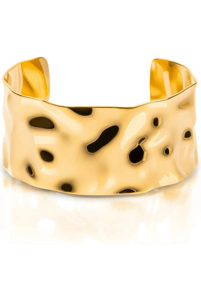 Roxi Gold Hammered Cuff