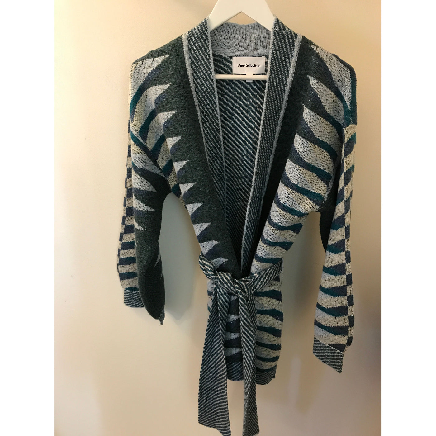 Tie Around Cardigan Light Teal