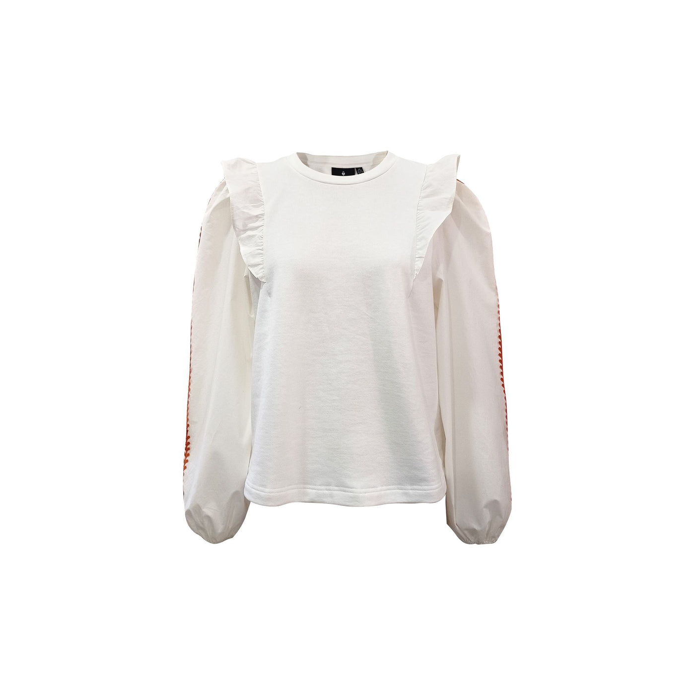 Kacey Lace Crewneck-White