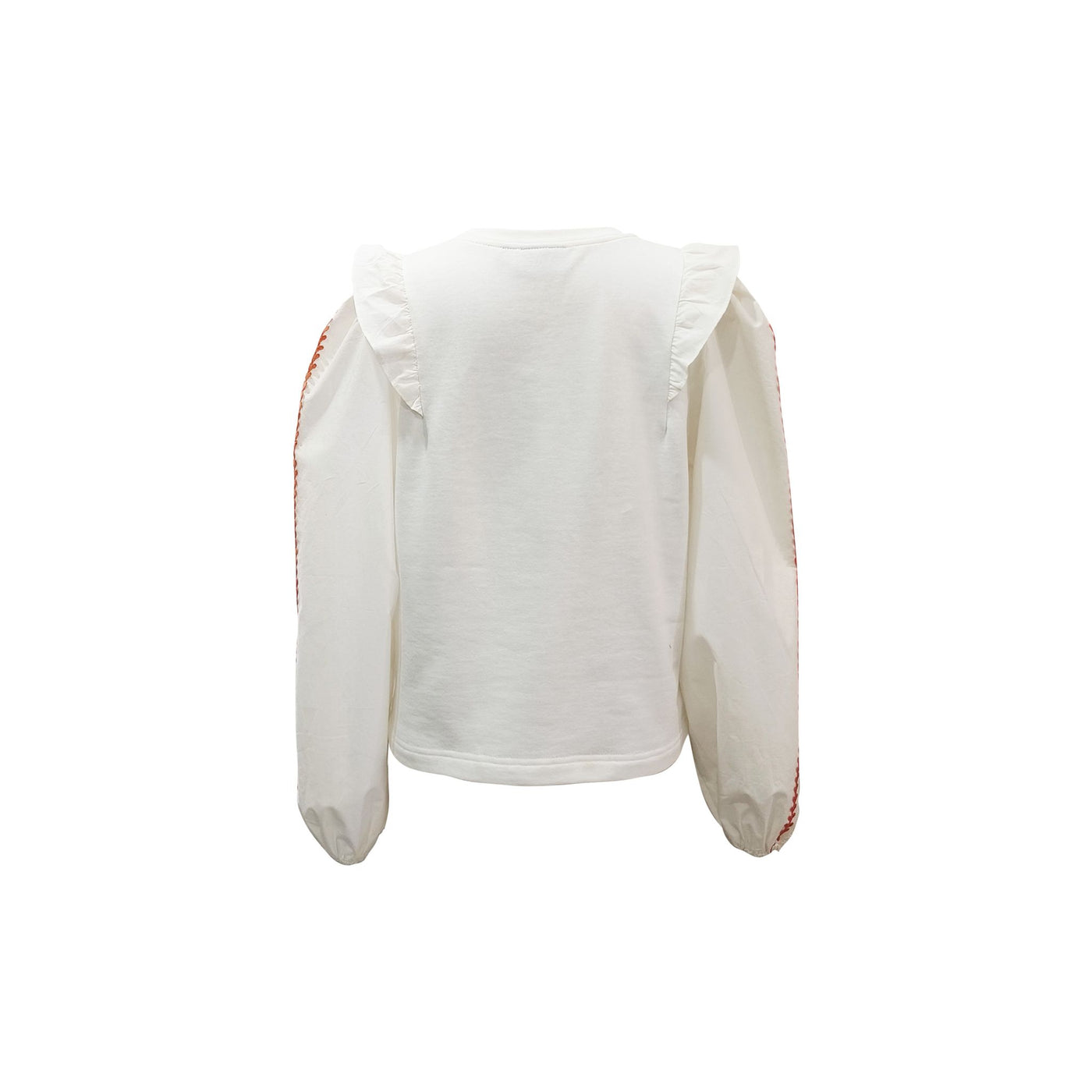 Kacey Lace Crewneck-White