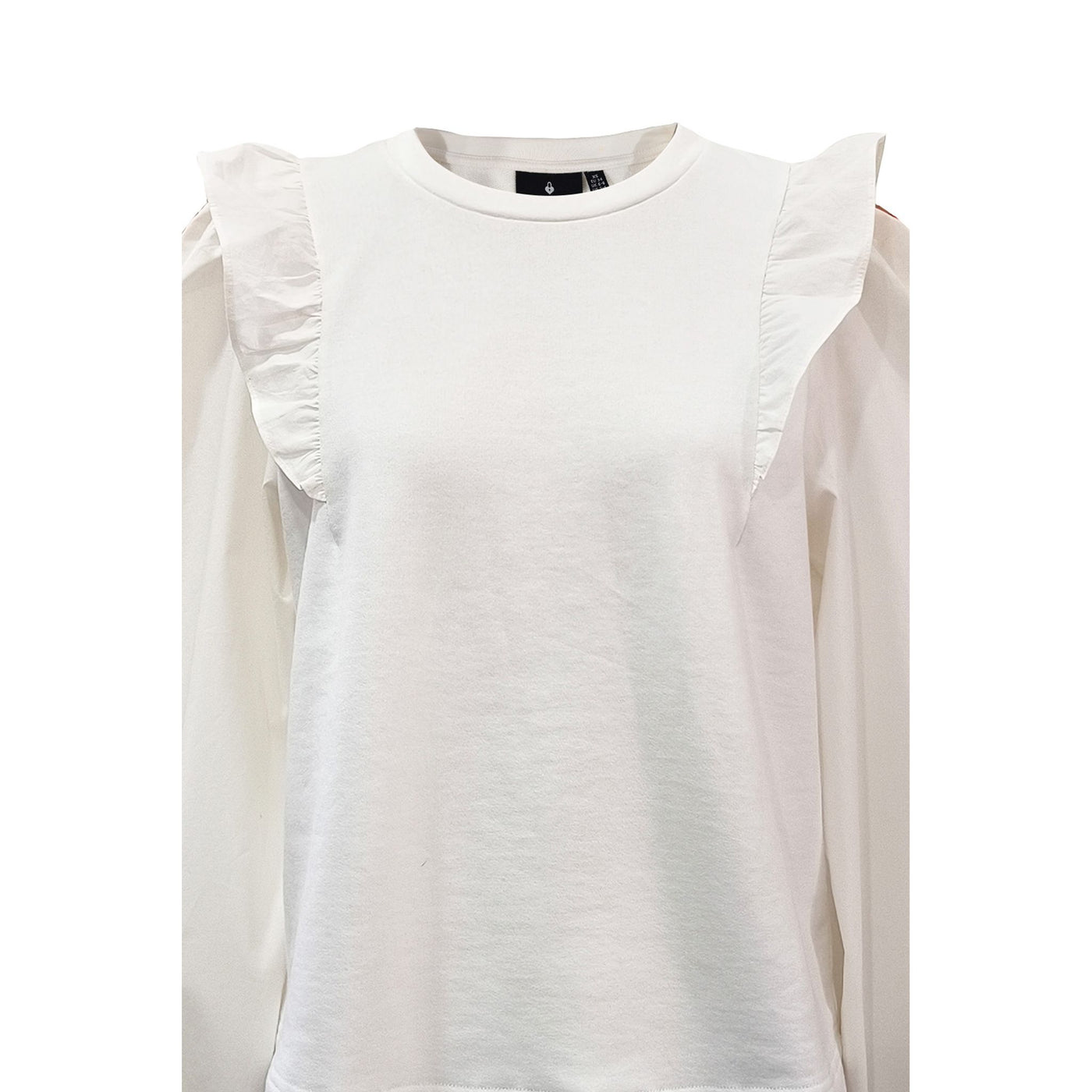 Kacey Lace Crewneck-White