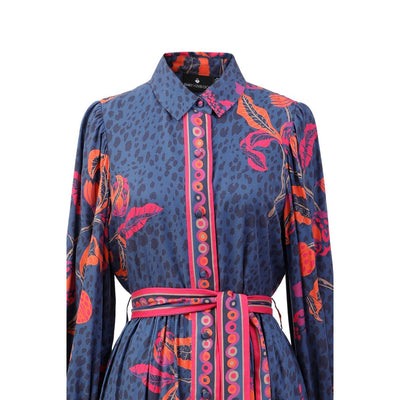 Melody Dress-Navy Multi