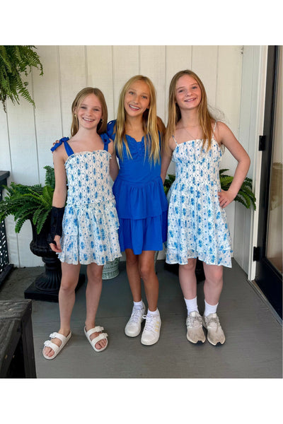 Katie J Brooke Santorini Print Skirt-Junior
