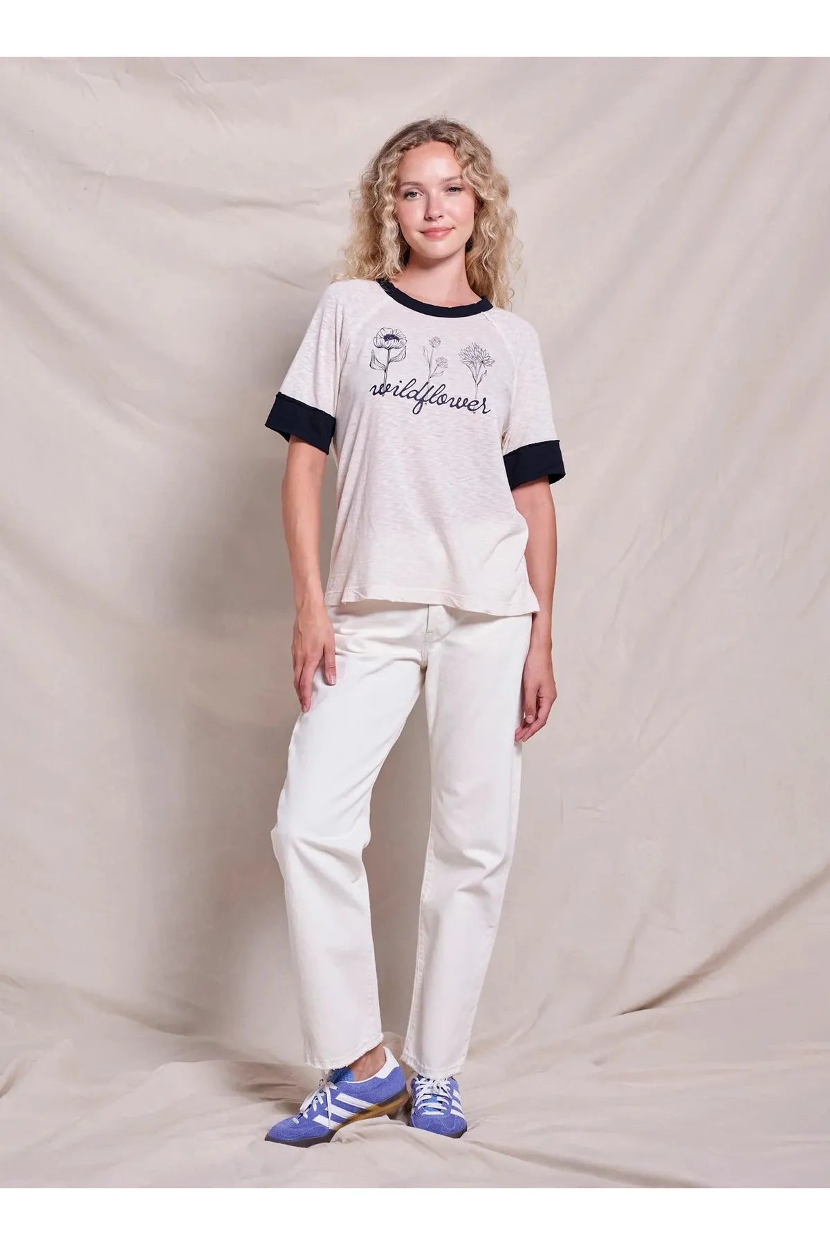 Wildflowers Oyster Boyfriend Tee