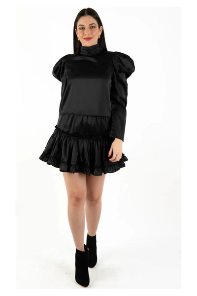 Rosie Black Long Sleeve Top