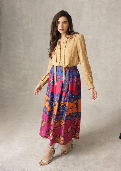 Maya Multi Print Skirt