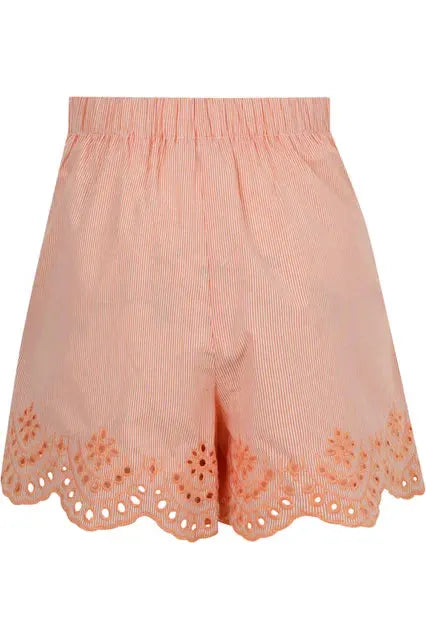 Lagos Coral and White Shorts