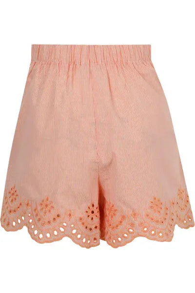 Lagos Coral and White Shorts