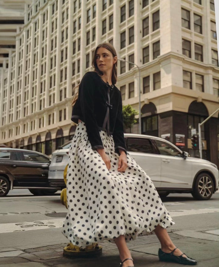 Polka Dot Bubble Skirt