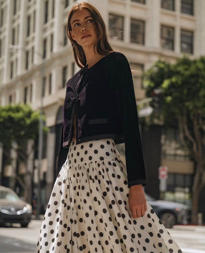 Polka Dot Bubble Skirt