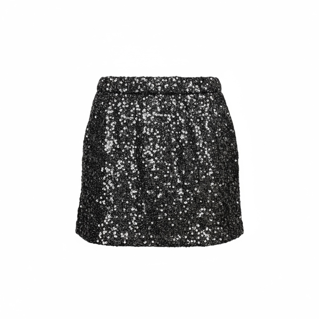 Trixie Skirt Black Sequin