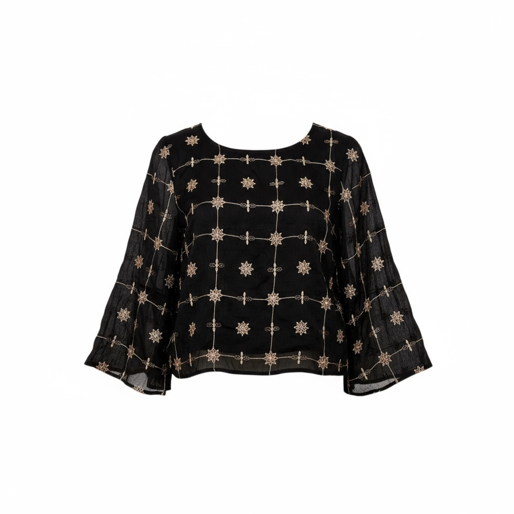 Liza Beaded Embroidered Top