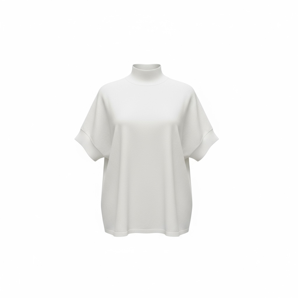 Elliott Lauren Mock Neck Short Sleeve Top