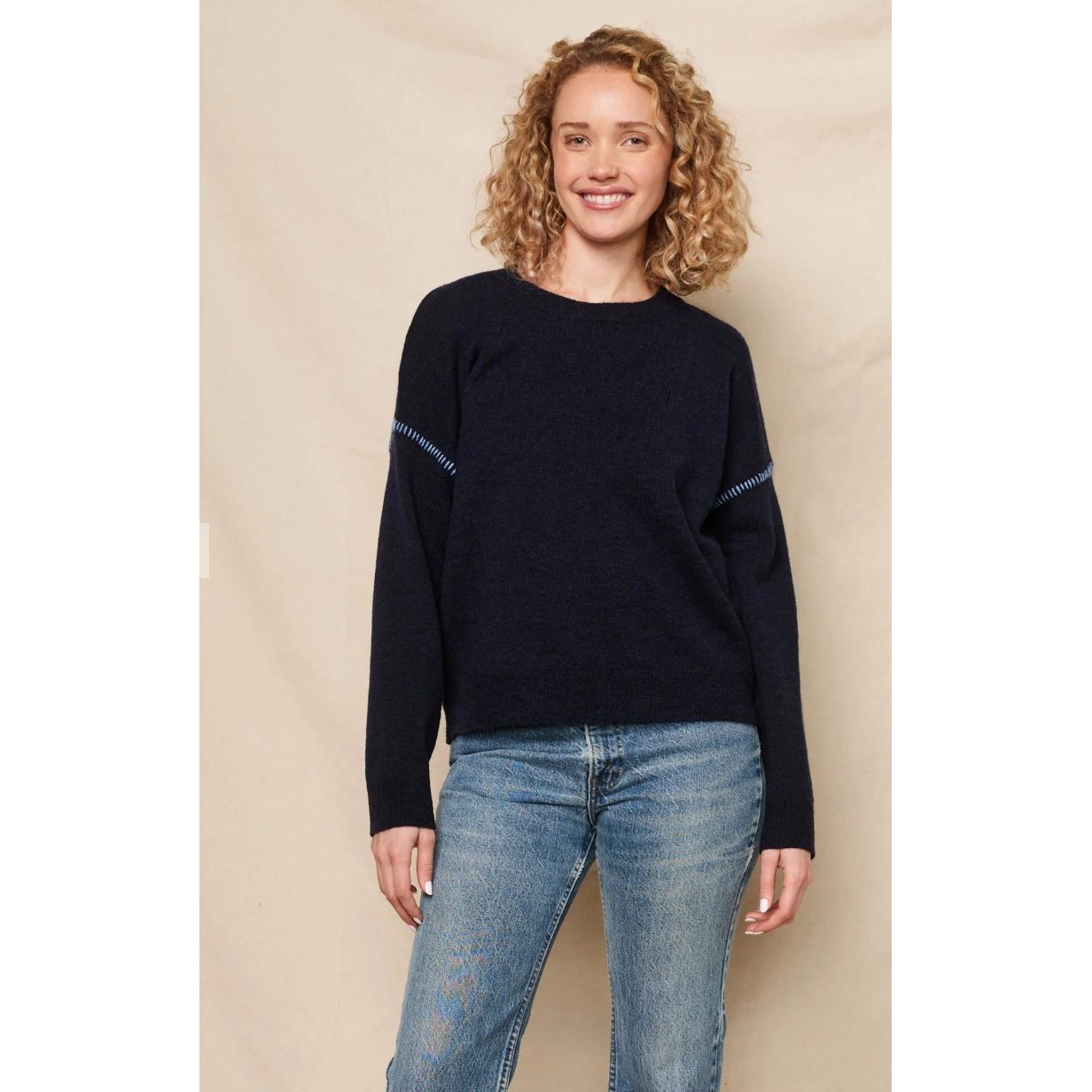 Washed Navy Sweater